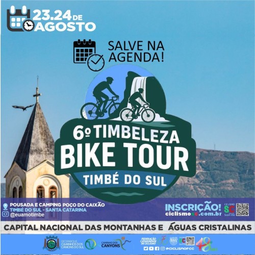 6º TIMBELEZA BIKE TOUR - CICLOTURISMO