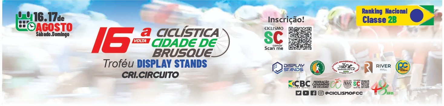 16ª VOLTA CICLÍSTICA CIDADE DE BRUSQUE